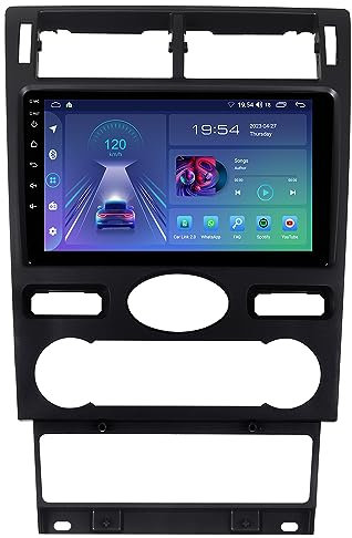 JUNHUA 9 Android 13 Autoradio mit navi 2G+32G Ersatz für Ford Mondeo 2004-2007, Unterstützt Wireless Carplay Android Auto, 1280x800 Pixel, Bluetooth WiFi GPS