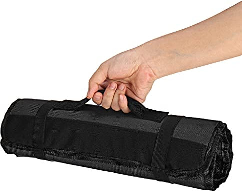 Professional Cutlery Chef Bag – Knife Roll Bag for Chefs Fits up to 22 Knives Black