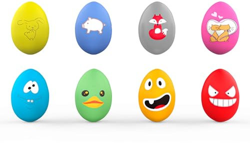 TONGKTAI Quietschender Hundeball, [8 Stück] Interaktives Latex-Gummi-Quietschspielzeug Hundespielzeug Haustierbälle für Welpen,Kleine, Mittelgroße Haustiere Hunde