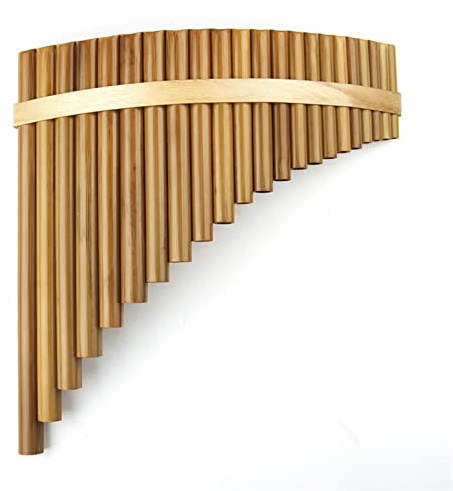 Panflöten Bambus 22 Pfeifen Handgefertigte Musikinstrumente Holzbläser Panflöte (Color : Right)