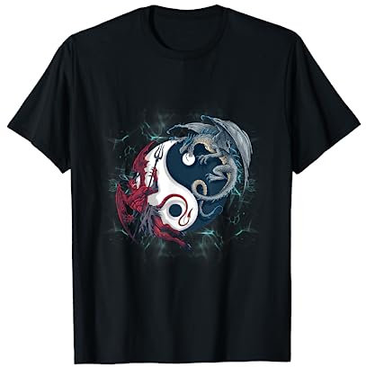 Level your dragon to beat the devil inside - Yin Yang Tai Chi T-Shirt