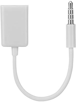 Tbest Cavo AUX da Jack da 3,5 Mm a USB, Convertitore Cavo AUX Femmina USB