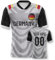 Yolovi Deutschland Personalisiertes Fussball Trikot 3D Druck Football Shirt mit Ihrem Namen und Nummer Hip Hop Football Jersey für Herren Damen Kinder, Small-6X-Large