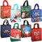 8 x Weihnachtsgeschenktüten, Weihnachtstragetaschen mit Griffen, Weihnachtsleckereien, multifunktionale Vliesstoffe tüten zum Einpacken von Geschenken, Weihnachtsparty-Zubehör, 31 x 25 x 11,5 cm