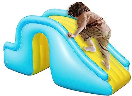 Inflatable Water Slide, Paddling Pool Slide, Inflatable Slide Step for Pool, Swimming Pool Slide, Inflatable Slide For Ball Pit And Swimming Pools (blue)
