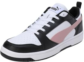 PUMA Rebound V6 Low Herren Sneaker, White Future Pink Black, 45 EU