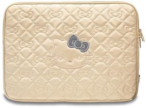 CG MOBILE Hello Kitty Housse HKCSZPEKHBPD 14 avec fermeture éclair dorée en polyuréthane
