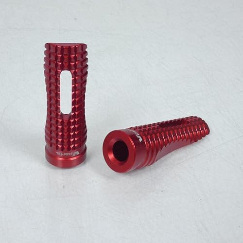 Paire Cale pied Vparts compatible avec moto 050000700.NG40 Rouge