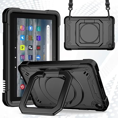 Tablet Accessories for Amazon Kindle Fire 7 2022 Silicone + PC Bracelet Holder Tablet Case