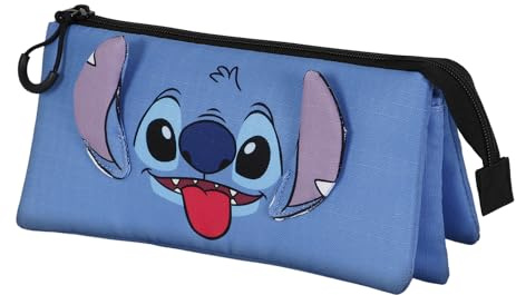 Disney Unisex Kinder 06355 Dreifach Federmäppchen Cool, Blau, Einheitsgröße