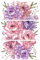 GLOBLELAND 3 Stück Pfingstrosen Blumen Themen Dekor Transfers 6x12 Zoll Möbel Transfer Aufkleber Rub On Transfer Aufkleber Wandkunst Aufkleber Für Schlafzimmer Wohnzimmer Schreibtisch