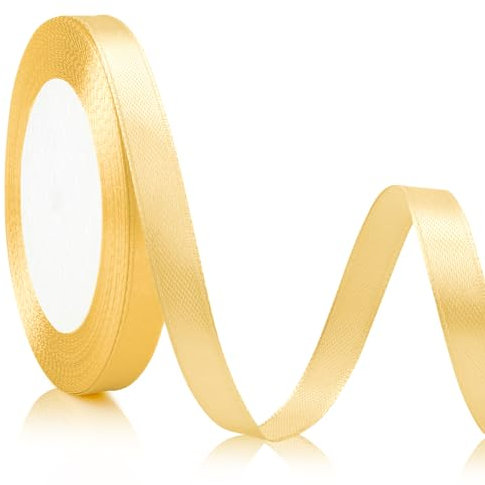 Cinta Dorada Cinta de Raso Cinta Raso Cinta Adhesiva Dorada 10mmx22m Cinta Envolver Regalos Cinta de Regalo decorativa Cintas decorativas Cinta Regalo Cinta para Envolver Regalos Lazo Regalo