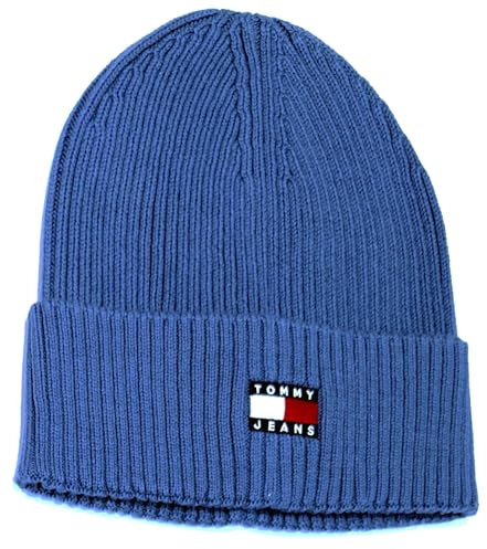 Tommy Jeans Herren TJM Heritage Am0Am12931 Beanie, Blue (Ocean Storm), OS