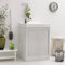 Liberoshopping Lavatoio in Abs Bianco con box per lavatrice e vasca in resina 73x68 cm