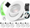 Einbaustrahler LED Dimmbar 5W LED Spots 230V Ultra Flach 30mm Weiß Einbauleuchten 3 Stufe Dimmbar Neutralweiß 4000K Deckenspots 45° Schwenkbar Einbauspots 68-75mm EinbauØ für Bad Küche Schlafzimmer