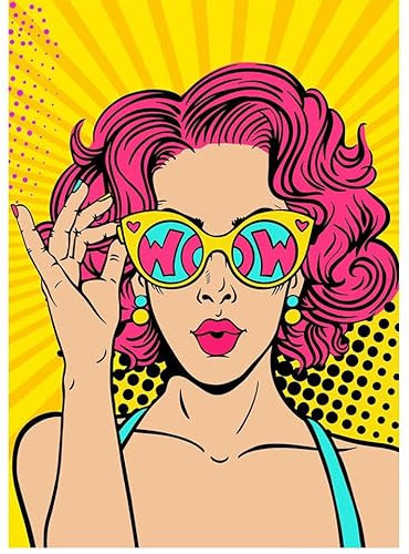 LATAFA Bunte Roy Lichtenstein Poster Und Drucke Mode Mädchen Wandkunst Roy Lichtenstein Leinwand Malerei Bilder Für Wohnzimmer Dekor 30x40cm Kein Rahmen