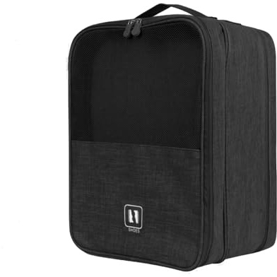 Sac à Chaussures de Voyage, Sac à Chaussures de Football Portable, Sac à Chaussures de Golf, Sac à Chaussures imperméable Organisateur, utilisé pour Le Stockage de Voyage/étanche à la poussière(Noir)