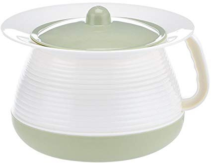 Urinoir Toilettes Portatives, Crachoir en Plastique Épais pour Vieil Enfant Pot nt Pot pour Hommes Et Femmes Seau À La Maison, Pot De Chambre avec Couvercle Chambre Adulte (Vert)(Color:Rose)