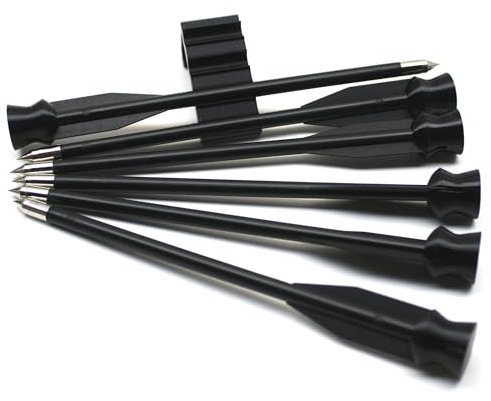 Generisch Arrow Set für die HDR/TR 68, Zubehör HDR68 mit Pfeilhalter und 6X Pfeile (Schwarz)