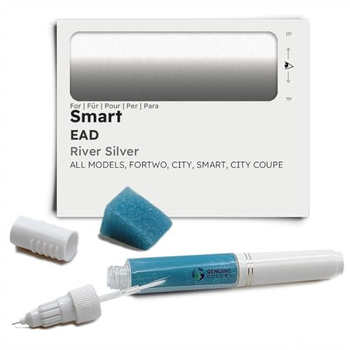 Genuine Colors Lackstift River Silver EAD für Smart Silber FORTWO City Coupe