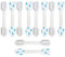 10-Pack Premium Child Safety Locks for Kitchen Cupboards & Drawers – No Drill Baby Proof Cabinet Locks with 3M Adhesive + 4 Extra Stickers for Easy Installation