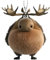 Weihnachtselchanhänger, Elch-Christbaumschmuck - Ornament zum Aufhängen Elch Cartoon Acryl Weihnachtsbaum, Anhänger zum Aufhängen für Auto, saisonale Dekoration