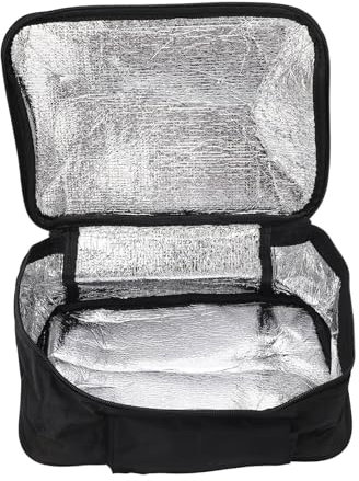 Four de Voiture 12 V, Chauffage Rapide, Mini Chauffe-Plats Portable avec Contrôle de la Température, Arrêt Automatique, pour Voyage et Camping