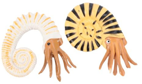 ERINGOGO 2stücke Teiliges Meerestiere Modellset Snail Kreative Tierfiguren Dekoration Junge Mädchen Lernspielzeug Realistisch Detailreich Für Wohnzimmer Büro Schreibtisch