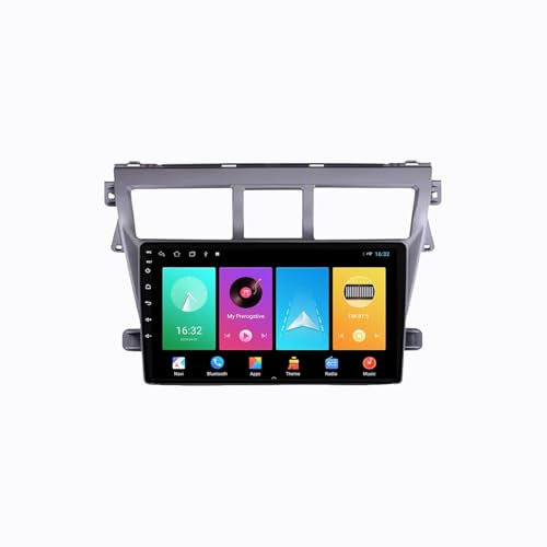 Android 13 2 DIN Pantalla Táctil Radio 9 Coche Pantalla para Toyota Vido Yaris 2008-2013 con Enlace Espejo/Navegación GPS/Radio FM/BT/Mandos Volante/Reproductor Multimedia(2+32G)