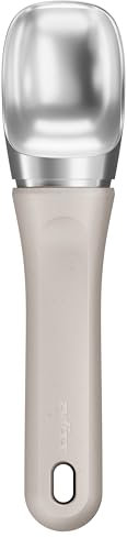 Zyliss Ice Cream Scoop, Beige, Heavy-Duty, Non-Stick, Ergonomic Handle for Effortless Scooping, Ideal for Hard Ice Cream & Sorbet, Dishwasher Safe