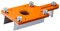 Qianly Supporto per fresatrice in legno, piastra scanalata per giunzioni di mobili, 9.2x20.6 Cm