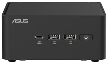 ASUS NUC 15 Pro | Core 5 210H | RAM: 32GB | SSD: 1TB | Mini PC | Schwarz | Windows 11 Pro | Office 2024 Pro | Sicherungsstick