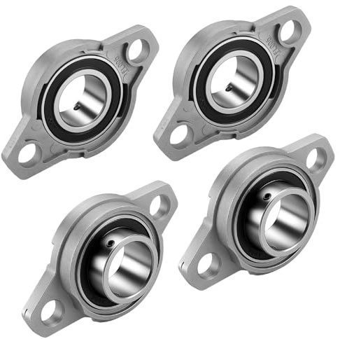 CHIHEUNG Stehlager 30mm, 4 Stück Flanschlager aus Zinklegierung, Gehäuselager Rhombische Selbstausrichtend Kugellager, Wellenlager für 3D Drucker und Achse Welle Maschine