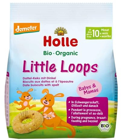 Holle Little Loops, Dattel-Keks mit Dinkel, 80g