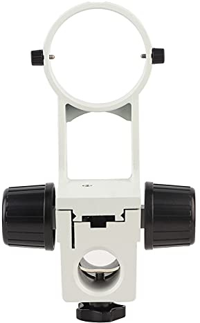 Klanata Stereomikroskop-Fokussierhalterung mit 76 mm Ringdurchmesser, Verstellbarer Fokusständer für Mikroskopobjektiv, Montagezubehör für Stereo-Bildgebungsanwendungen