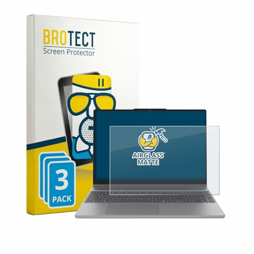 BROTECT Entspiegelungs Schutzglas für Lenovo IdeaPad 5a 2-in-1 Gen 11 15 (3 Stück) Schutzfolie Matt [Extrem Kratzfest 9H, Anti-Fingerprint]