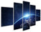 islandburner Bild auf Leinwand Planet Erde Aus Dem Raum In Der Nacht Nasa Kinderzimmer Bilder Wandbilder Poster