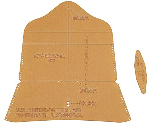 Walfront Lederhandwerk Zubehör Acryl Vorlage DIY Leder Brillen Etui Muster Acryl Schablone Vorlage Set XBY-02, Handgefertigte Werkzeuge