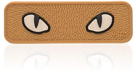 M-Tac Cat Eyes Moral Patch taktischer Aufnäher Hakenverschlüsse (Coyote)