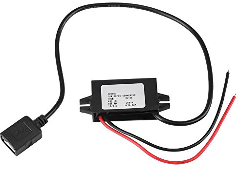 12V/24V to USB 5V 3A Power Supply Adapter,Down Converter Regulator,DC-DC Step Down Converter Voltage Changer Reducer Regulator,Convert Monitoring Power Adapter