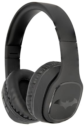 OTL Technologies TWEEN Batman Bluetooth Headphones (Foldable, Padded Headband, Stylish Design, Up to 30 Hours Battery Life for Teens and Adults), Black