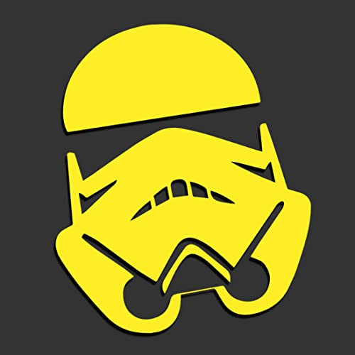 Decus Star Wars Stormtrooper XL 0150 (neon gelb) // Sticker OEM JDM Style Aufkleber