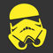 Decus Star Wars Stormtrooper XL 0150 (neon gelb) // Sticker OEM JDM Style Aufkleber