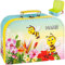 alles-meine.de GmbH Koffer/Kinderkoffer - Motivwahl - GROß - süße Biene & Blumen - inkl. Name - 29 cm - ideal für Spielzeug und als Geldgeschenk - Pappkoffer - Puppenkoffer - K..