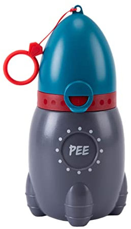 Toddmomy Pee Bottle for Kids Travel Urinal Portable Potty Pee Cup for Girl Child Toddler Baby Urinal Emergency Toilet for Car Travel Road Trip Essentials Camping Blue