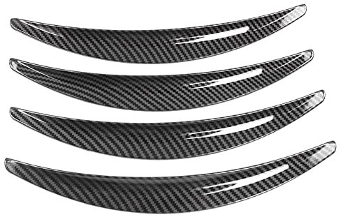 iSpchen Kotflügelverbreiterung 4 Stück Auto Kotflügel Verbreiterung Streifen Vorder und Hinterrad Radlaufleiste Auto Schmutzfänger Rad Spritzschutz Zierleisten zubehör Kompatibel für Modell 3