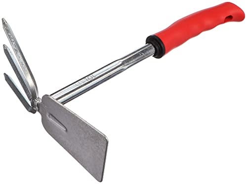SIXTOL Garden | Zappa da giardino in acciaio di qualità con coltivatore e manico ergonomico.