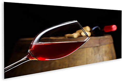 islandburner Quadro su tela Bicchiere di vino con botte Quadri Stampe per soggiorno ufficio