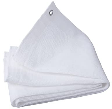 PHONME Rectangulaire Pare - Soleil Voile Anti - UV Parasol Pare - Soleil Blanc Jardin extérieur terrasse Partie 1 m, 2 m, 3 m, 4 m, 5 m(Size:1x2m)