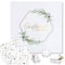 BOFUNX Hochzeit Gästebuch zum ausfüllen Hochzeitsgästebuch 60 Seiten + 8 Stücke Hochzeit Aufkleber für Hochzeitsalbum Fotoalbum Scrapbooking Hochzeitsdeko Brautpaar Geschenk